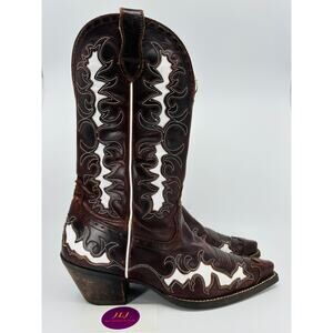 Ariat Womens Dandy Sassy Inlay Snip Toe Cowgirl Western Boots 10007962 Size 9.5B